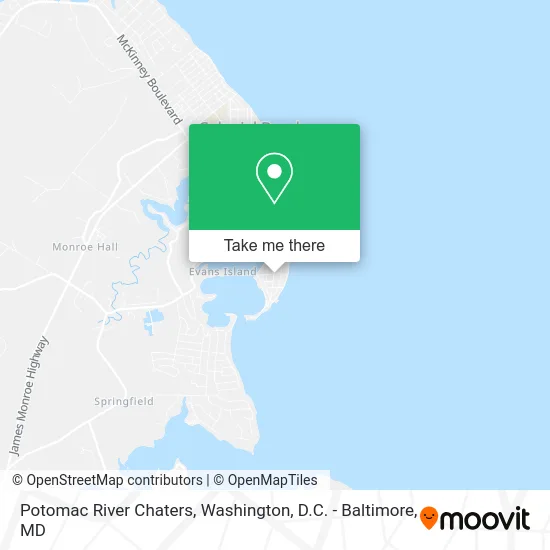 Potomac River Chaters map