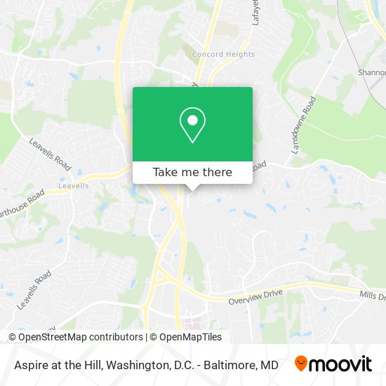 Mapa de Aspire at the Hill