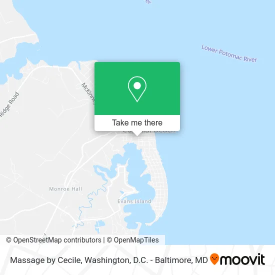 Massage by Cecile map