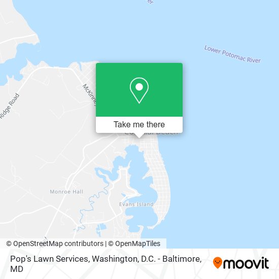 Pop's Lawn Services map