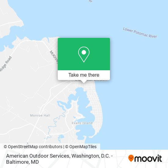 American Outdoor Services map