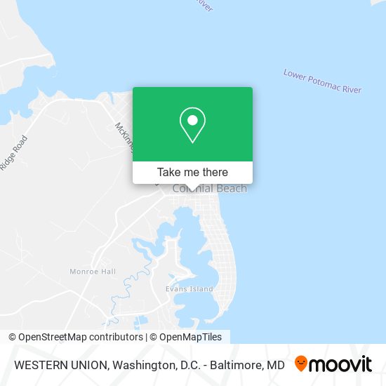WESTERN UNION map
