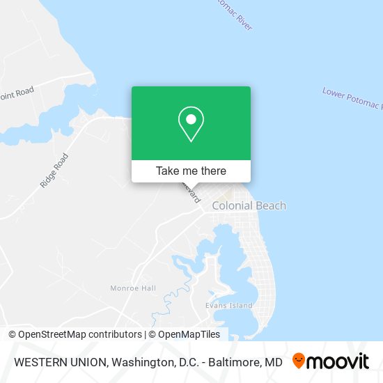 WESTERN UNION map