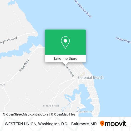 WESTERN UNION map