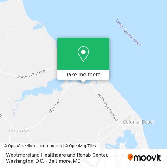 Westmoreland Healthcare and Rehab Center map