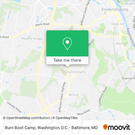 Mapa de Burn Boot Camp