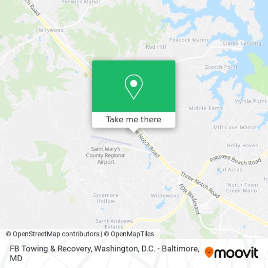 FB Towing & Recovery map