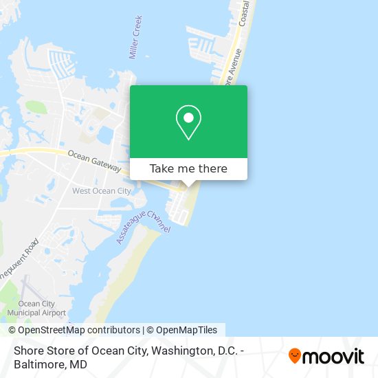 Shore Store of Ocean City map