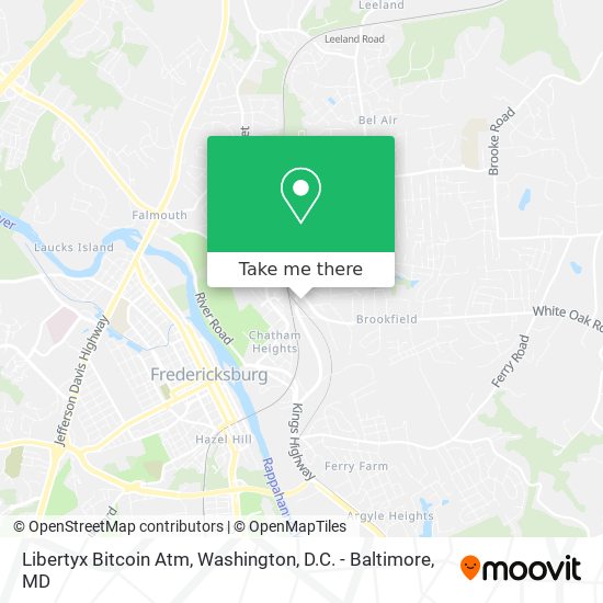 Mapa de Libertyx Bitcoin Atm