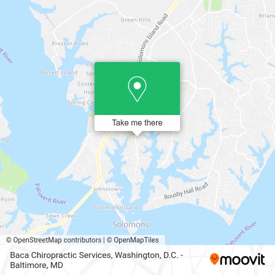 Baca Chiropractic Services map