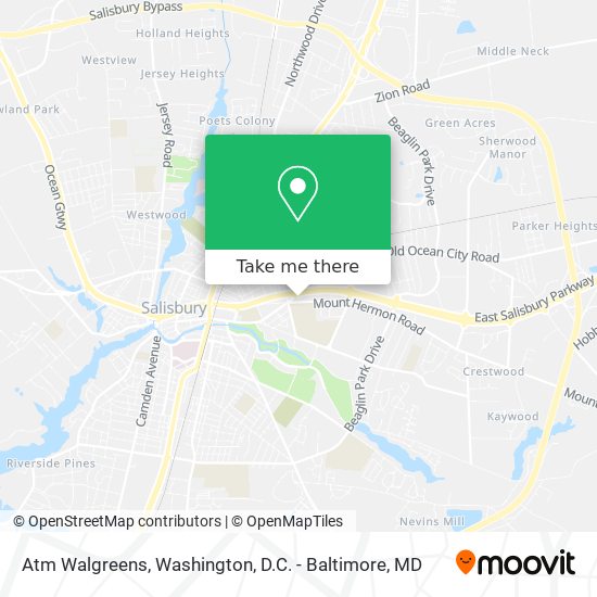 Mapa de Atm Walgreens