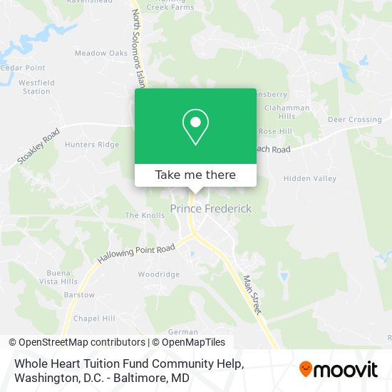 Whole Heart Tuition Fund Community Help map
