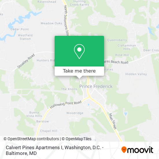 Calvert Pines Apartmens I map