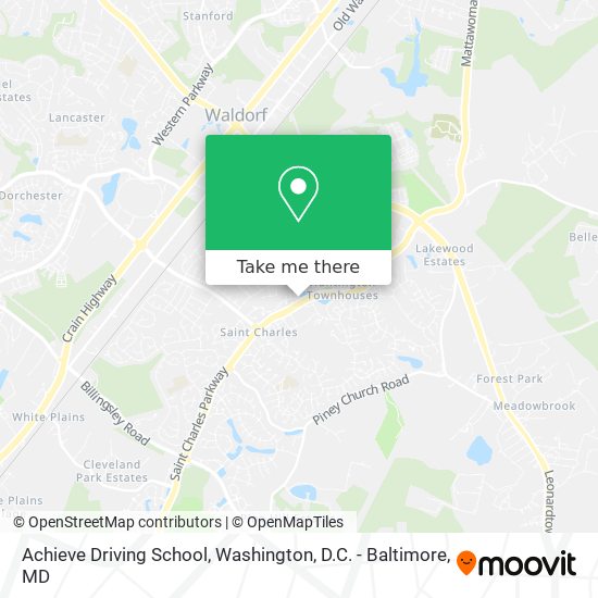 Mapa de Achieve Driving School