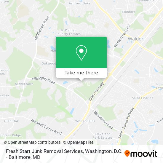 Fresh Start Junk Removal Services map