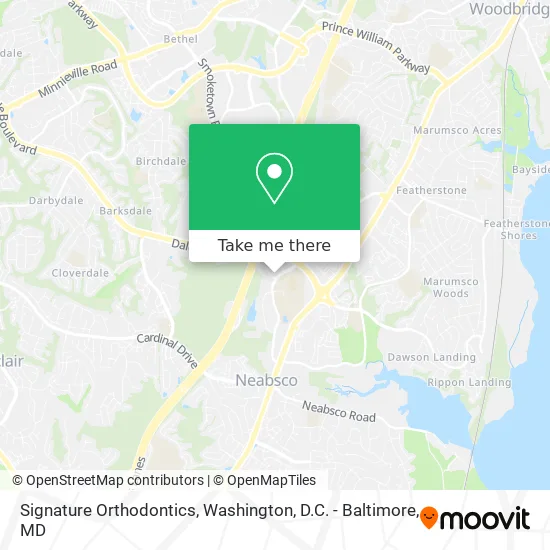 Signature Orthodontics map