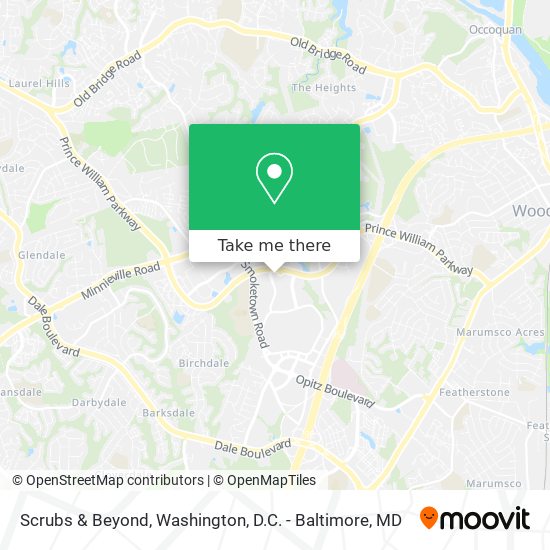 Scrubs & Beyond map