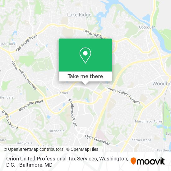 Orion United Professional Tax Services map