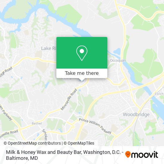 Milk & Honey Wax and Beauty Bar map