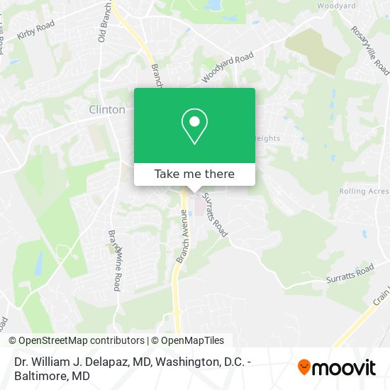 Dr. William J. Delapaz, MD map