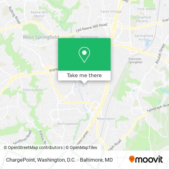 Mapa de ChargePoint