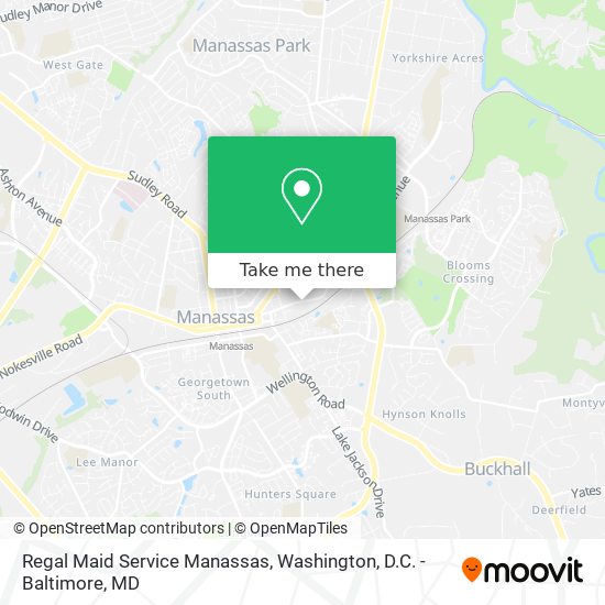 Mapa de Regal Maid Service Manassas
