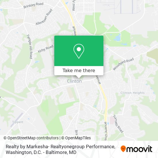 Realty by Markesha- Realtyonegroup Performance map