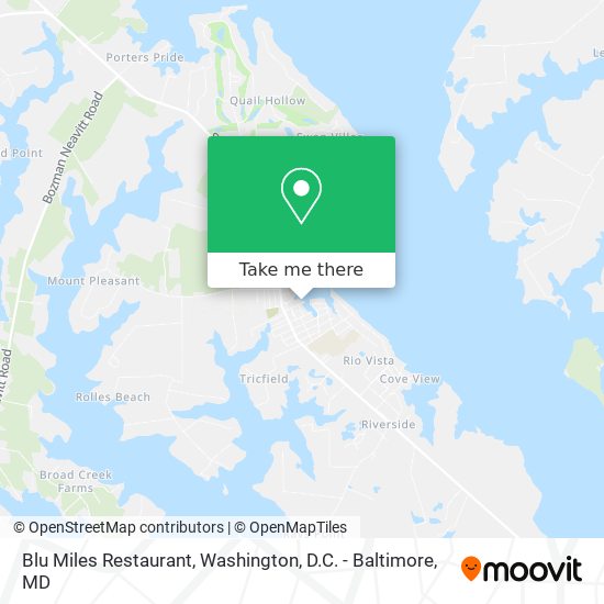 Blu Miles Restaurant map