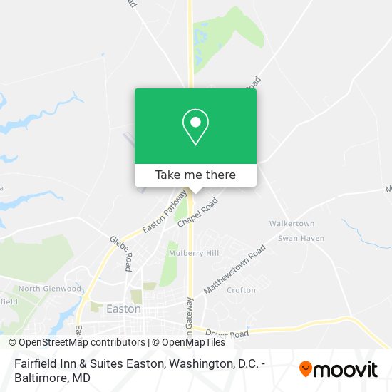 Fairfield Inn & Suites Easton map