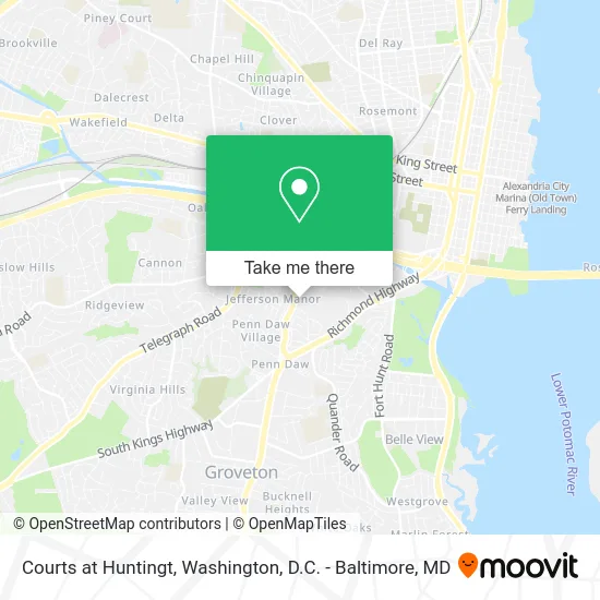 Courts at Huntingt map