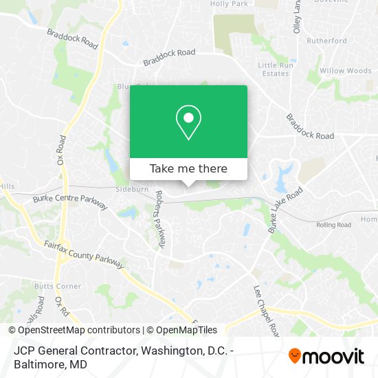 JCP General Contractor map