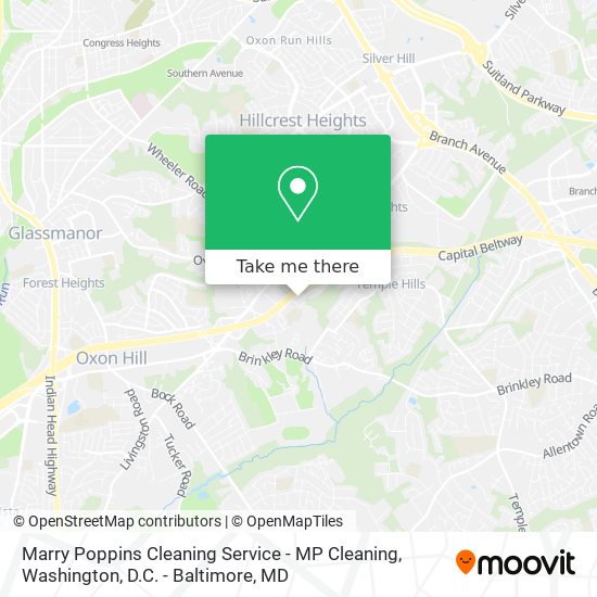 Mapa de Marry Poppins Cleaning Service - MP Cleaning