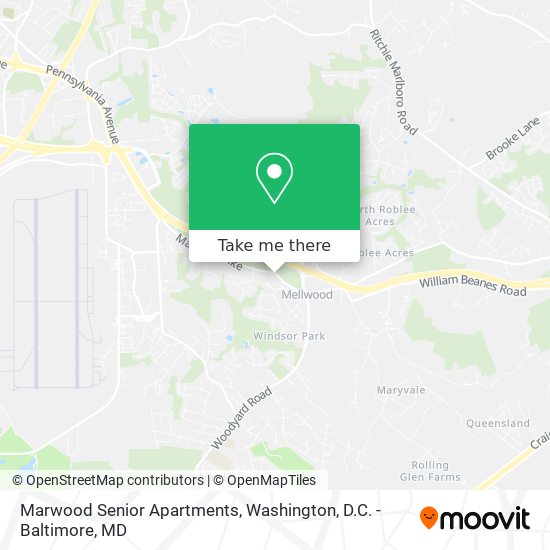 Marwood Senior Apartments map