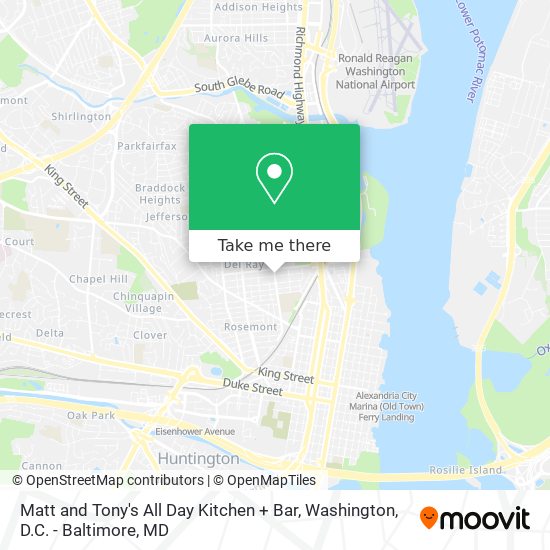 Matt and Tony's All Day Kitchen + Bar map