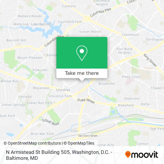 Mapa de N Armistead St Building 505