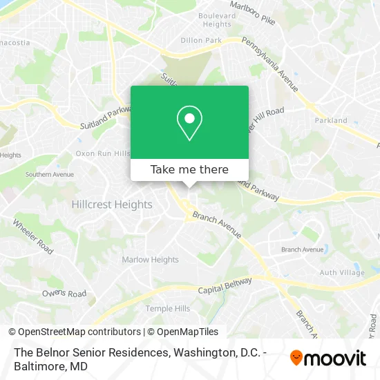 Mapa de The Belnor Senior Residences