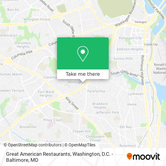 Mapa de Great American Restaurants