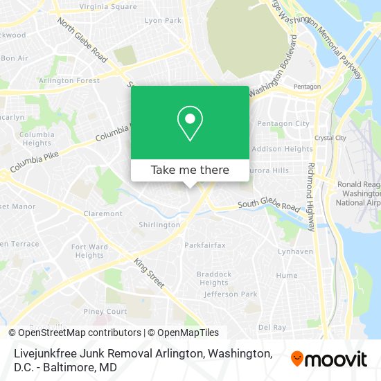 Livejunkfree Junk Removal Arlington map