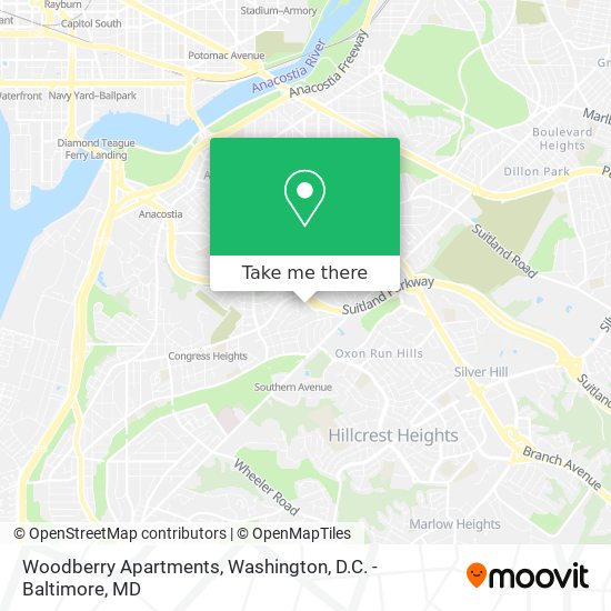 Mapa de Woodberry Apartments