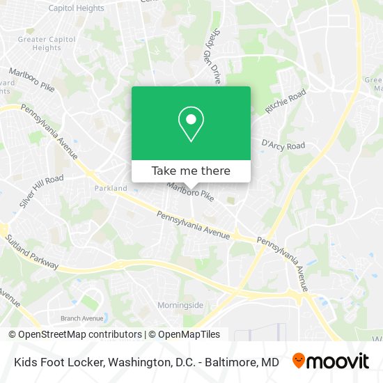 Kids Foot Locker map