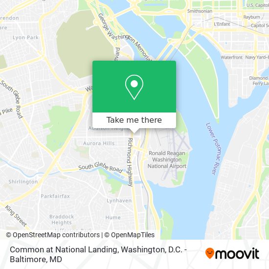 Common at National Landing map
