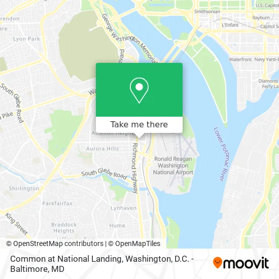 Mapa de Common at National Landing