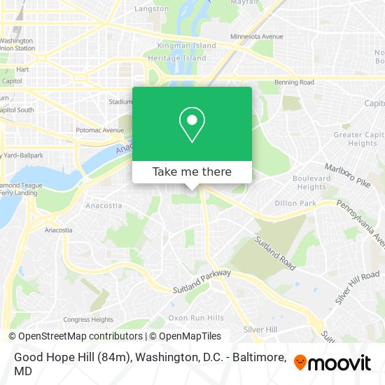 Good Hope Hill (84m) map