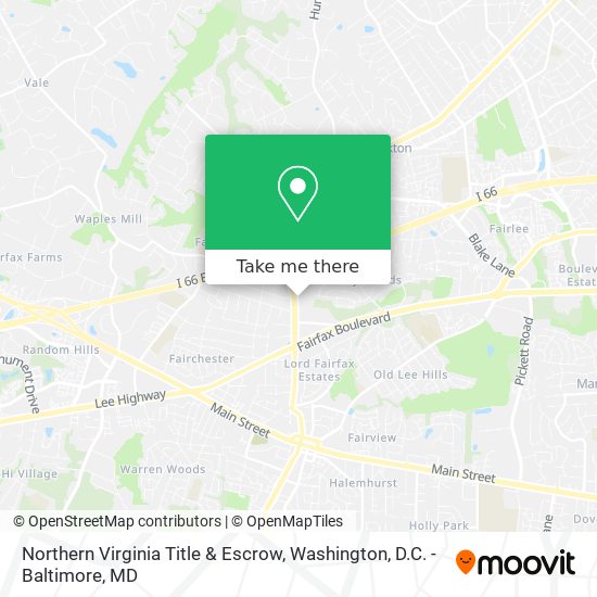 Mapa de Northern Virginia Title & Escrow