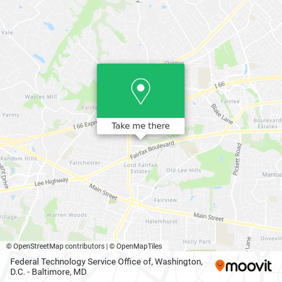 Mapa de Federal Technology Service Office of