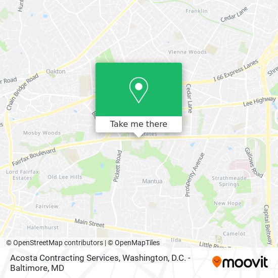 Acosta Contracting Services map