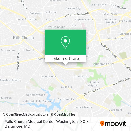 Mapa de Falls Church Medical Center