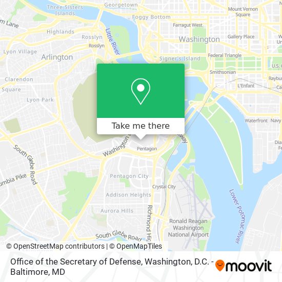 Office of the Secretary of Defense map