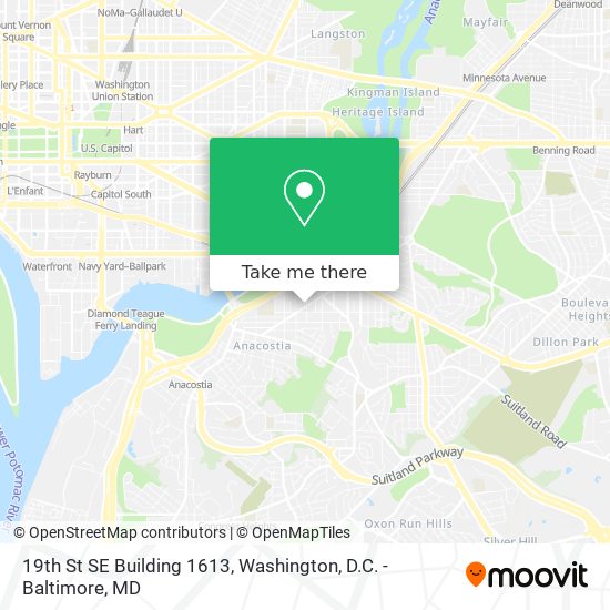 19th St SE Building 1613 map