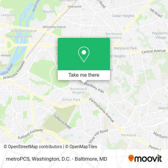 metroPCS map